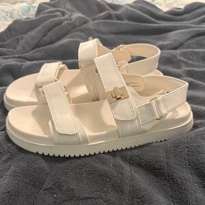 a new day White Platform Strappy Sandals